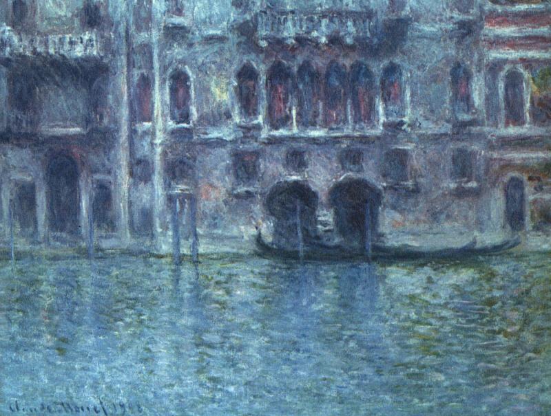 Claude Monet Palazzo de Mula, Venice Norge oil painting art